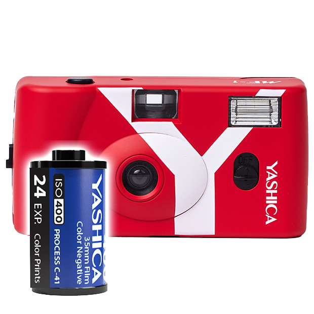 Yashica MF-1 Snapshot 35mm kamera inkl. film