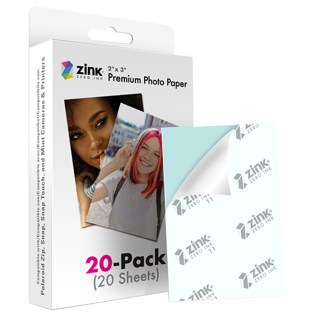 Polaroid Zink Media 2x3" (20-pakk)