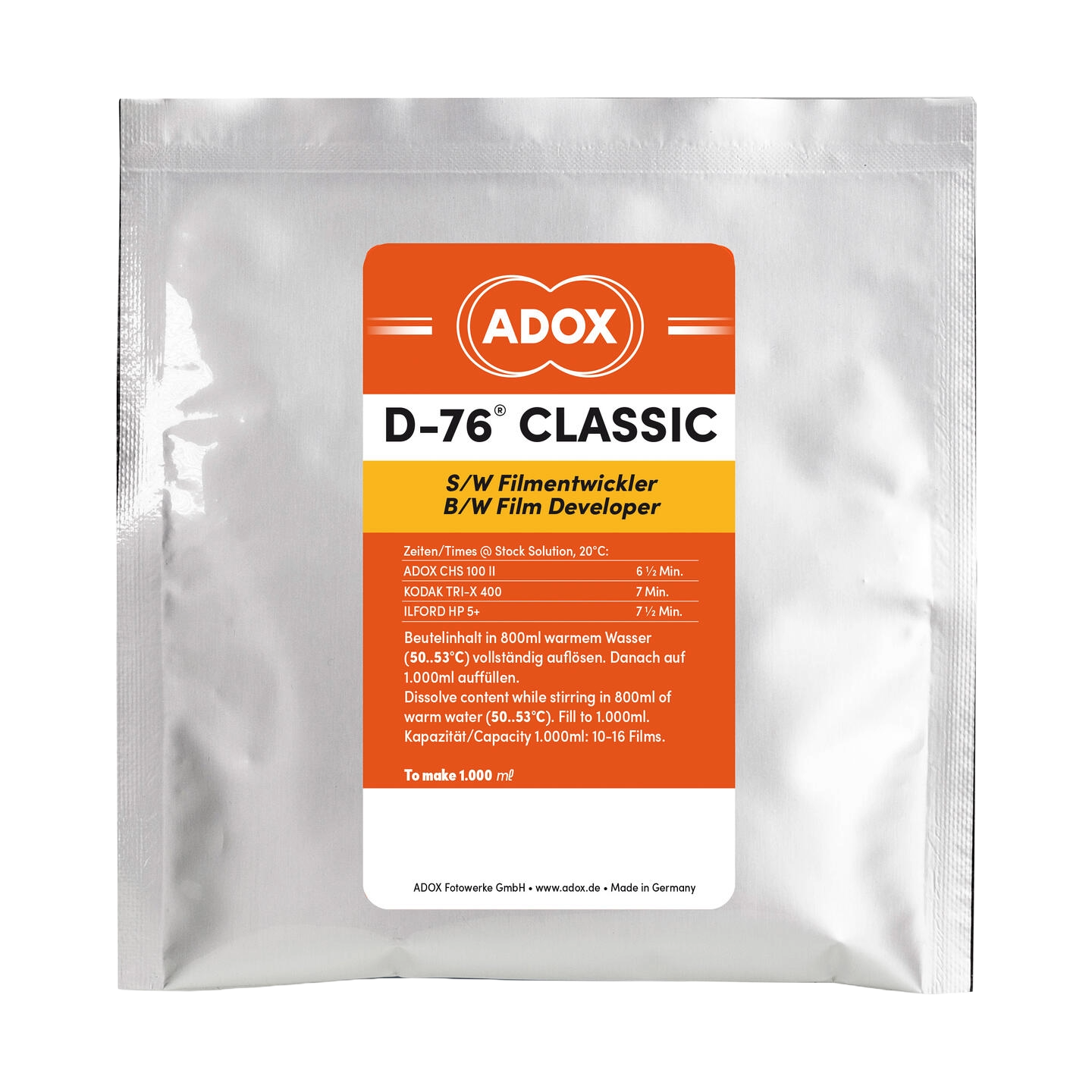 ADOX D-76 Classic Film Developer
