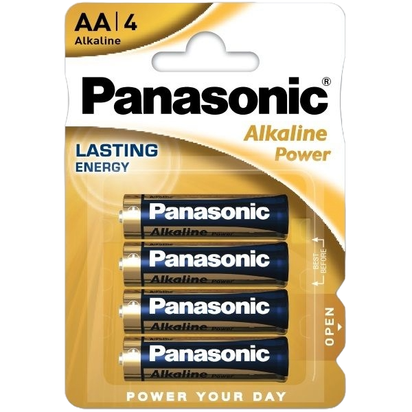 Panasonic Alkaline Power AA batteri 4stk