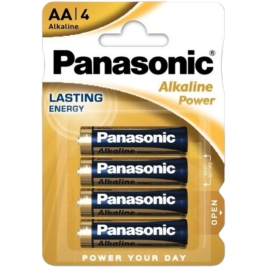 Panasonic Alkaline Power AA batteri 4stk