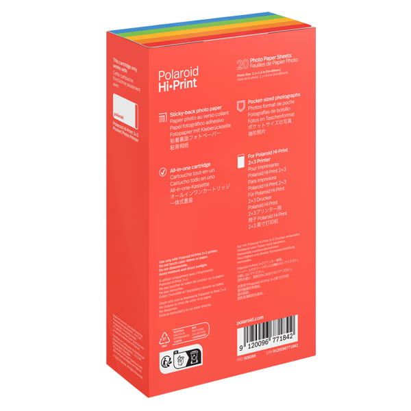 Polaroid Hi-Print Cartridge 2.1 x 3.4"