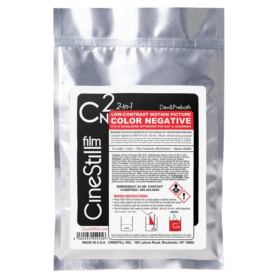 CineStill Cn2 ''Color Negative'' ECN-2 Low-Contrast Developer