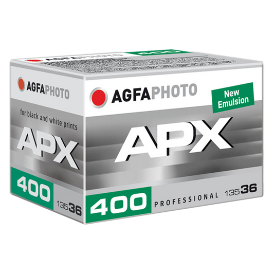 AgfaPhoto APX 400 135 svart/hvitt-film med 36 bilder for 35mm kamera.