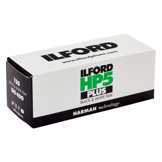 ILFORD HP5 PLUS 120  svart/hvitt-film med 10 bilder for 120 kamera.