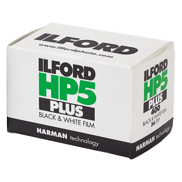 ILFORD HP5 PLUS 135  svart/hvitt-film med 36 bilder for 35mm kamera.