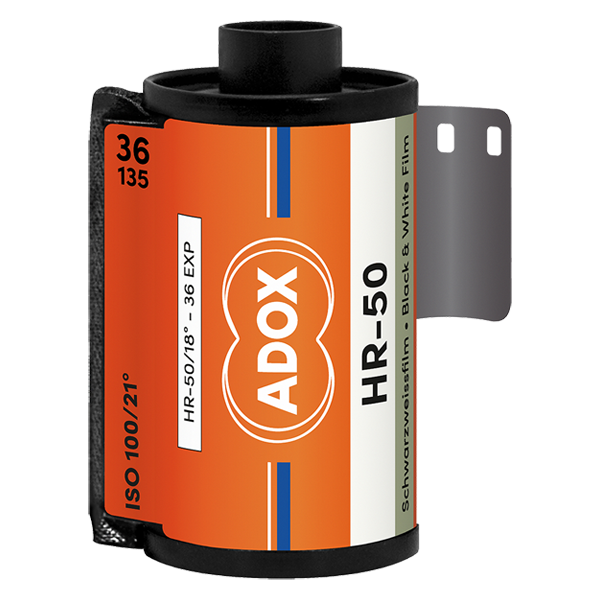 ADOX HR-50 135 svart/hvitt-film med 36 bilder for 35mm kamera.