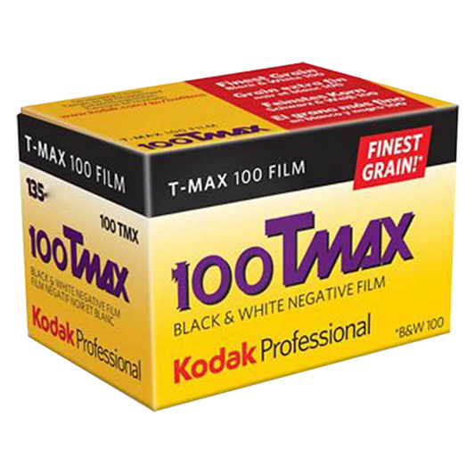 KODAK T-MAX 100 135  svart/hvitt-film med 36 bilder for 35mm kamera.