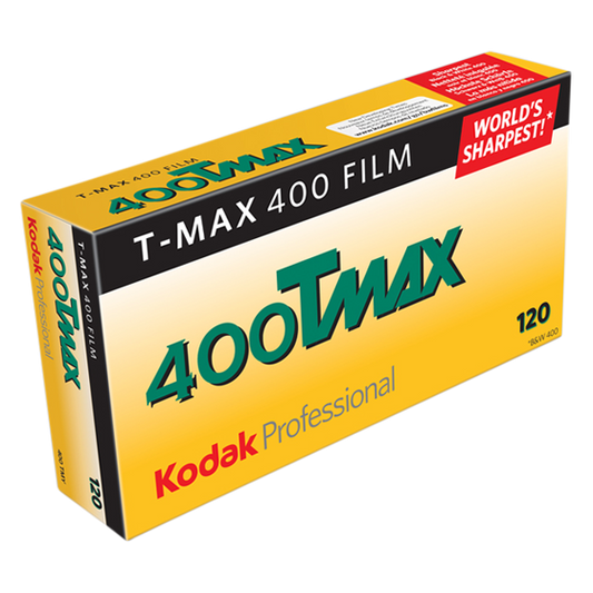 KODAK T-MAX 400 120 svart/hvitt-film med 10 bilder for 120 kamera.