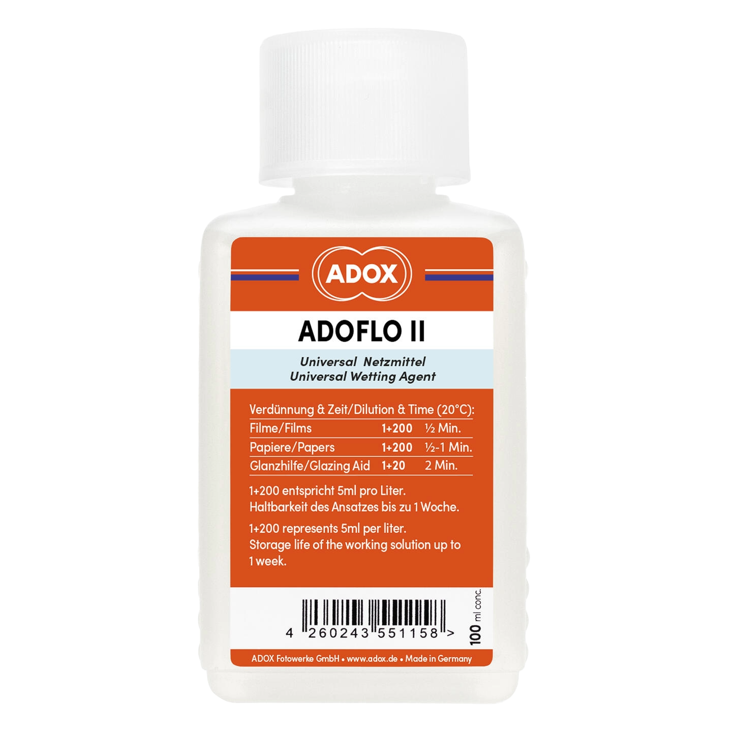 Adox Adoflo II Wetting Agent 100 ml conc