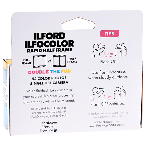 ILFORD ILFOCOLOR Rapid Half Frame 54