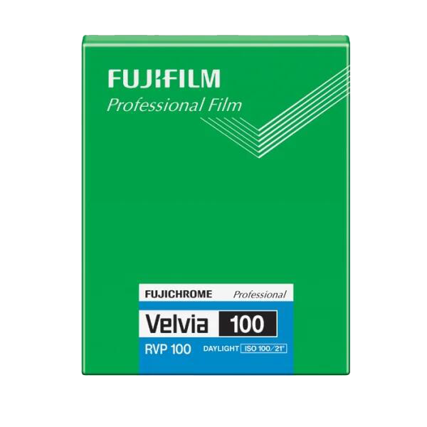 Fujifilm Fujichrome Velvia 100 4x5" 20 blad