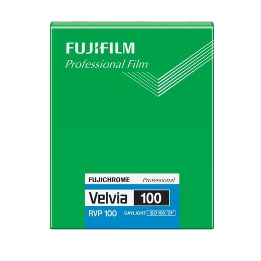 Fujifilm Fujichrome Velvia 100 4x5" 20 blad