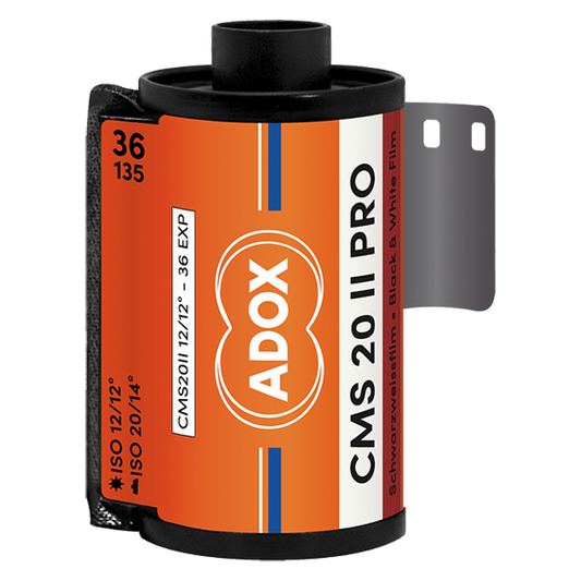 ADOX CMS 20 II 135 svart/hvitt-film med 36 bilder for 35mm kamera.