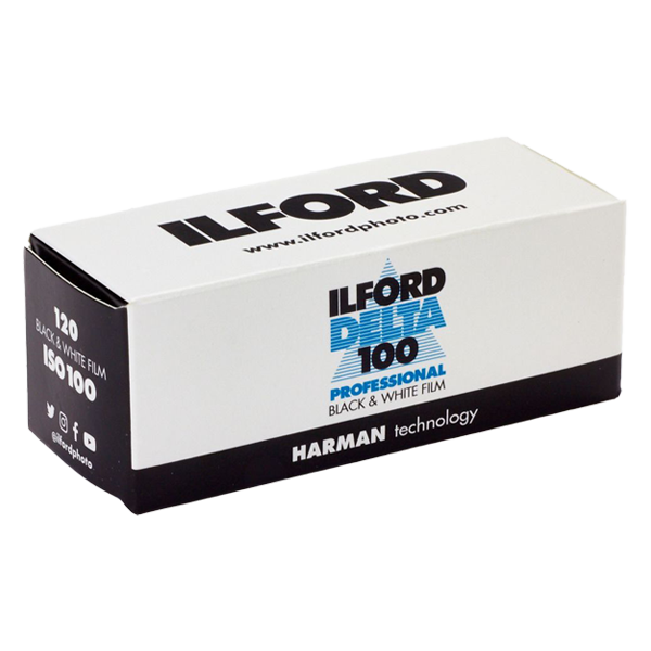 ILFORD DELTA 100 PROFESSIONAL 120  svart/hvitt-film med 10 bilder for 120 kamera.