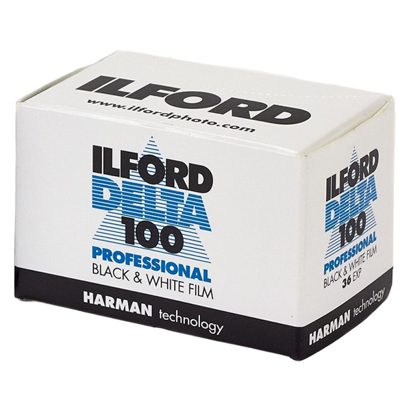ILFORD DELTA 100 PROFESSIONAL 135  svart/hvitt-film med 36 bilder for 35mm kamera.