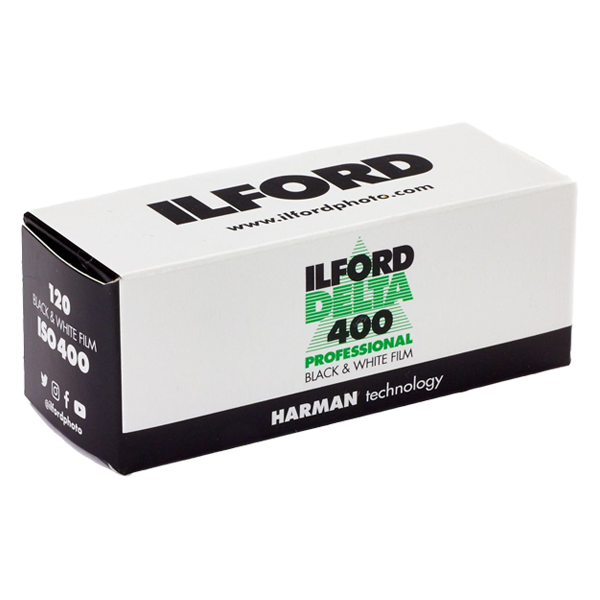 ILFORD DELTA 400 PROFESSIONAL 120  svart/hvitt-film med 10 bilder for 120 kamera.