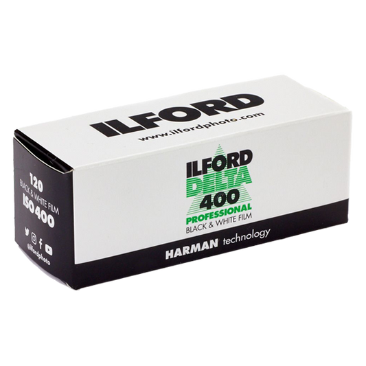 ILFORD DELTA 400 PROFESSIONAL 120  svart/hvitt-film med 10 bilder for 120 kamera.