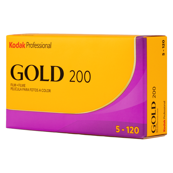KODAK Gold 200 120 fargefilm med 10 bilder for 120 kamera.
