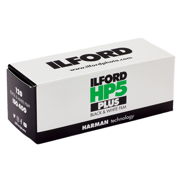 ILFORD HP5 PLUS 120  svart/hvitt-film med 10 bilder for 120 kamera.