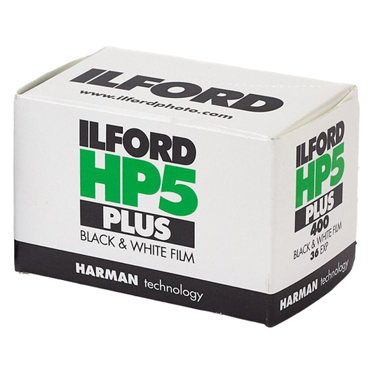 ILFORD HP5 PLUS 135  svart/hvitt-film med 36 bilder for 35mm kamera.