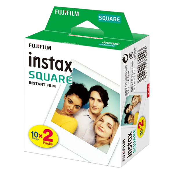 Fujifilm INSTAX SQUARE instant film med 20 bilder for Square kamera.