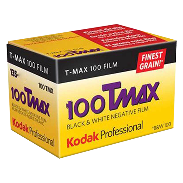 KODAK T-MAX 100 135  svart/hvitt-film med 36 bilder for 35mm kamera.