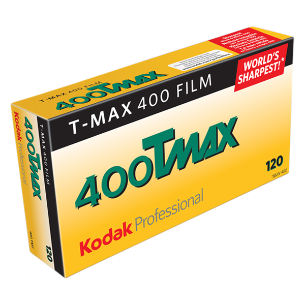 KODAK T-MAX 400 120 svart/hvitt-film med 10 bilder for 120 kamera.