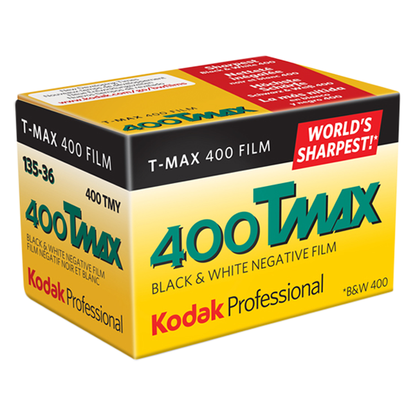 KODAK T-MAX 400 135 svart/hvitt-film med 36 bilder for 35mm kamera.