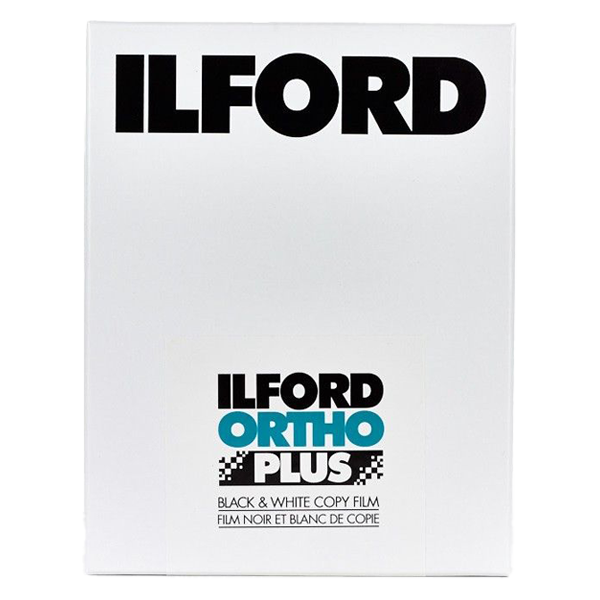 ILFORD Ortho Plus 4x5"  svart/hvitt-film med 25 bilder for 4x5" kamera.